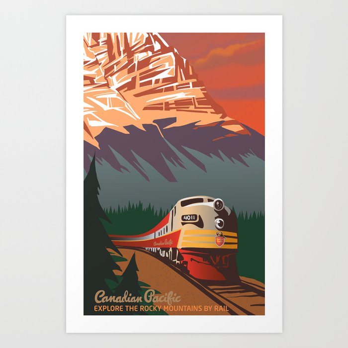 Vintage Transport Railway Rail Travel Advertising Poster RE PRINT Cromer cliffs 