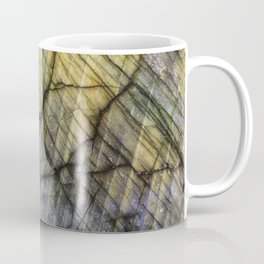 Mineral Stone Coffee Mug | Painting, Santosagese, Vintage, Agate, Digital, Trendy, Blue, Mineral, Abstract, Pattern 