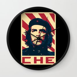 Che Guevara Retro Propaganda Wall Clock