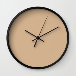 Sherwin Williams Ligonier Tan (Light Brown / Beige) SW 7717 Solid Color Wall Clock
