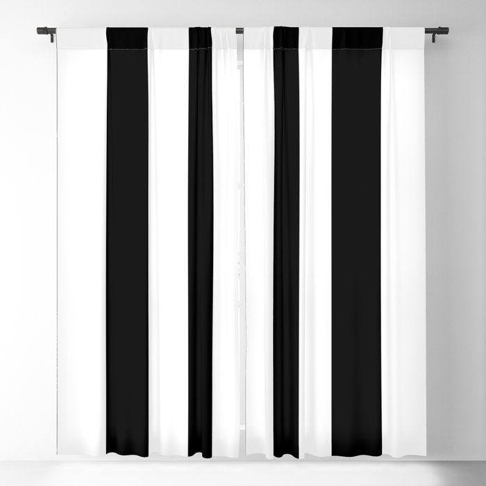 Midnight Black And White Vertical, Black Grey And White Striped Curtains