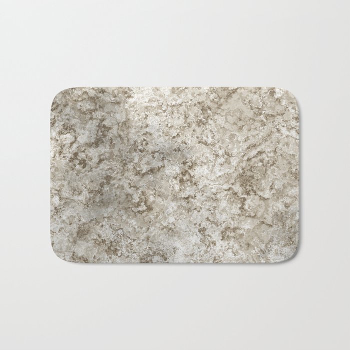 Brown grey stone design Bath Mat
