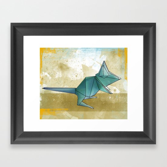 paper mouse Framed Art Print