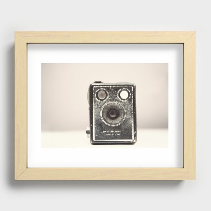 Vintage Camera Recessed Framed Print