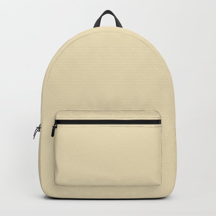 Light Neutral Beige Solid Color Hue Shade - Patternless Backpack
