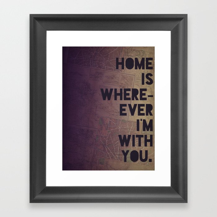 With You Framed Art Print