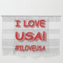 Cute Expression Design "I LOVE USA!". Buy Now Wall Hanging