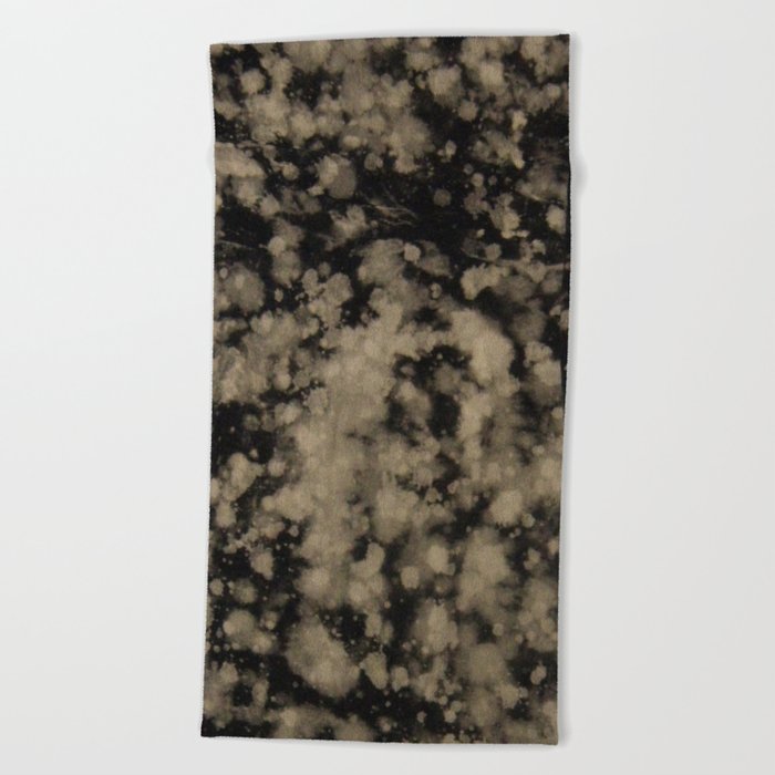 Vintage Bleached Grunge Splatter Pattern Beach Towel
