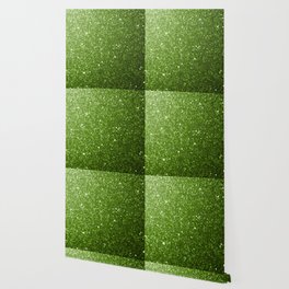 Green Sparkles Wallpaper Society6