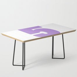 5 (Lavender & White Number) Coffee Table
