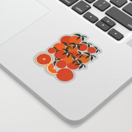 Orange Harvest - White Sticker