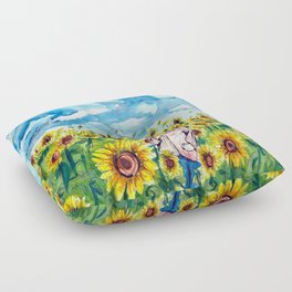 sunflower Floor Pillow