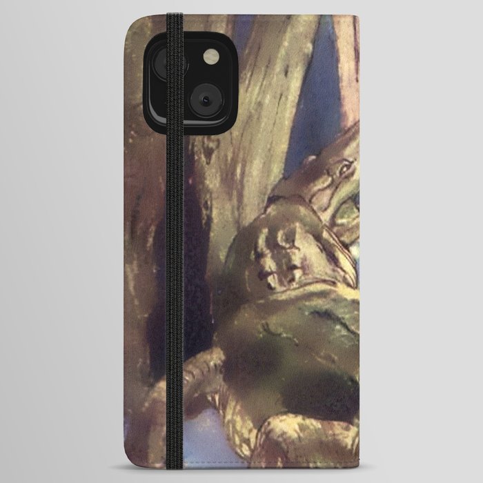 “The Crocodile!” by Alice B Woodward iPhone Wallet Case