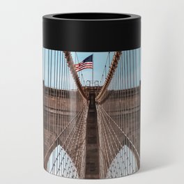 Brooklyn Bridge and Manhattan skyline in New York City Can Cooler