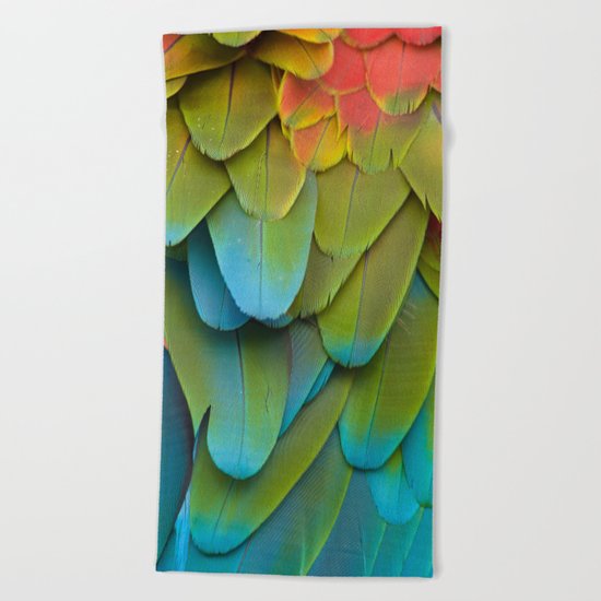 Feathery blue Beach Towel