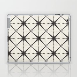 arlo star tiles - black and white Laptop Skin