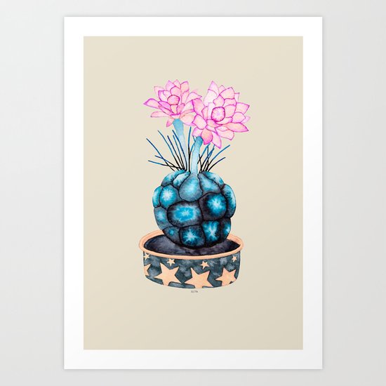succulent flower Art Print
