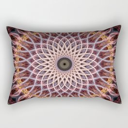 Sunflower shaped mandala Rectangular Pillow
