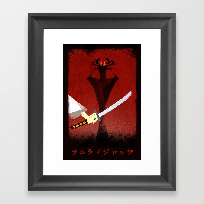 Samurai Jack Print - Sword, Aku Framed Art Print
