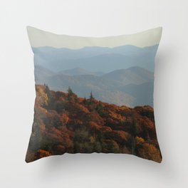 The Blue Ridge Mountains NC, Fine Art Photography Throw Pillow
