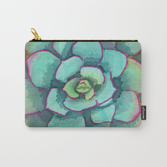 Sunset Succulent Carry-All Pouch