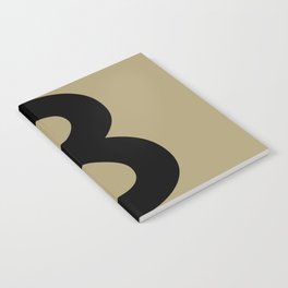 Number 8 (Black & Sand) Notebook