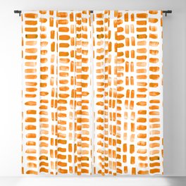 Abstract rectangles - orange Blackout Curtain