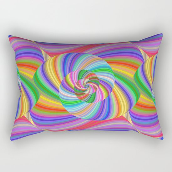 Color spiral pattern Rectangular Pillow