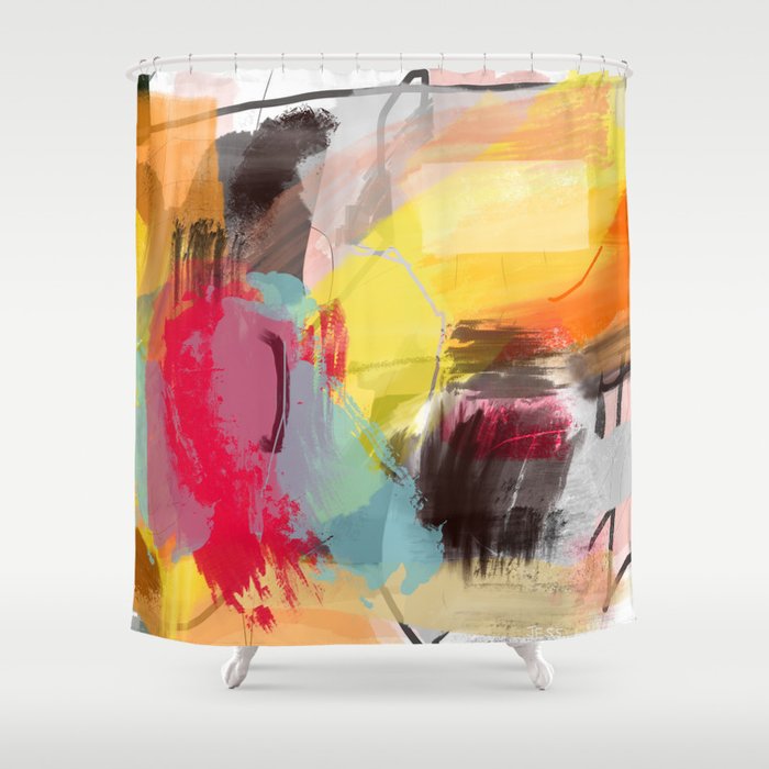 Breakfast with great music Shower Curtain