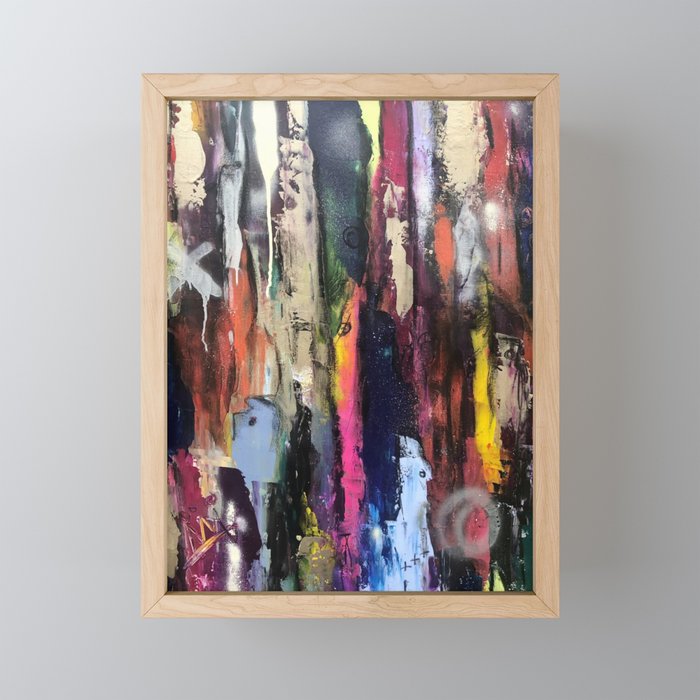 Background Noise Framed Mini Art Print