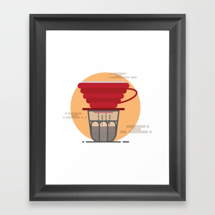 Pour Over Coffee Framed Art Print
