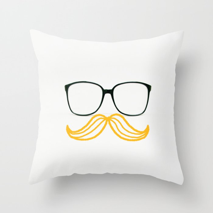 Spectacular Mustache Throw Pillow