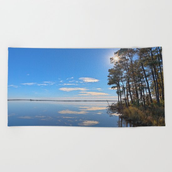 Blackwater Sunburst Marsh Beach Towel
