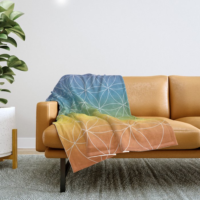 Flower of Life Throw Blanket