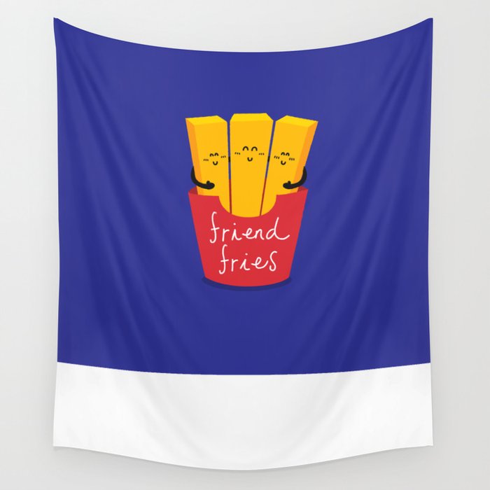 Friend Fries Wall Tapestry