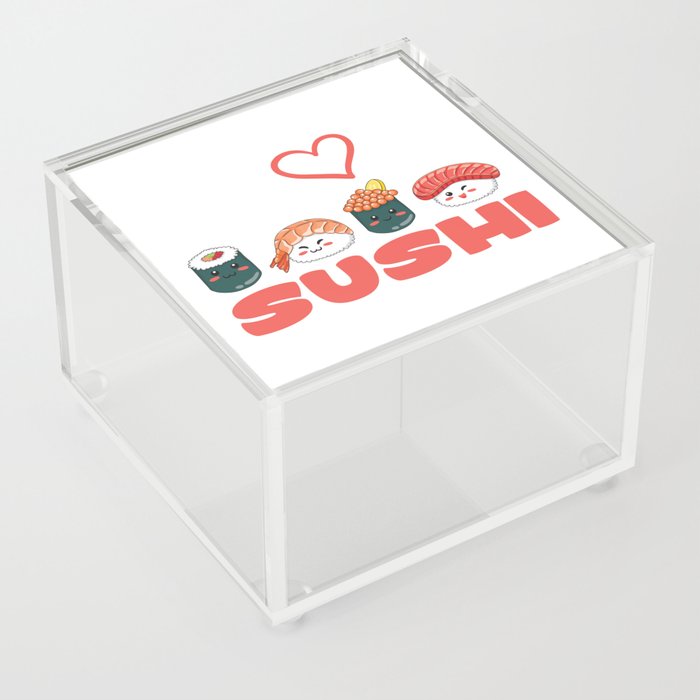 I Love Sushi Acrylic Box
