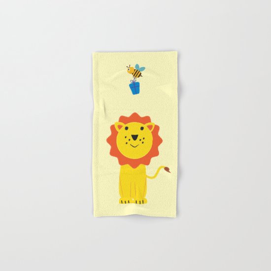 Lion and bee Hand & Bath Towel