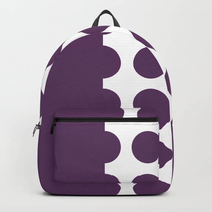 Elegant Dots Polka Dots Circles Spots Purple Violet White Backpack