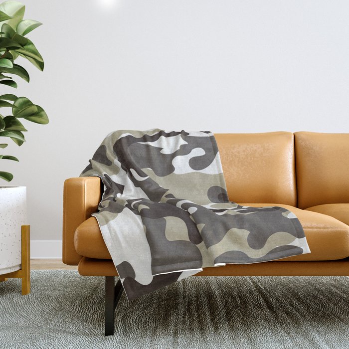 Urban Camo Camouflage Pattern Throw Blanket by PRODUCTPICS Society6