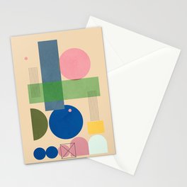 Abstract Art Geometry 35 Stationery Card