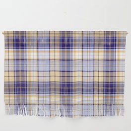 in yellow and blue plaid Wall Hanging