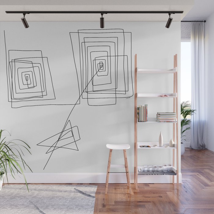 Mother Modern Minimalism Illustration Abstract One Line Drawing