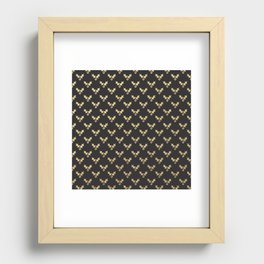 Timeless Christmas Pattern Recessed Framed Print