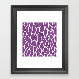 Bark Texture Purple Framed Art Print