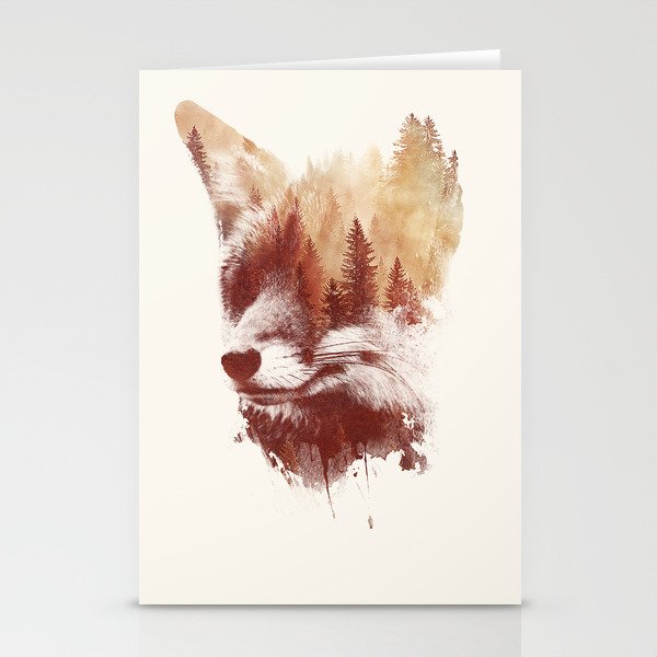Blind fox Stationery Cards