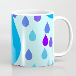 blue water drop pattern christmas background Coffee Mug