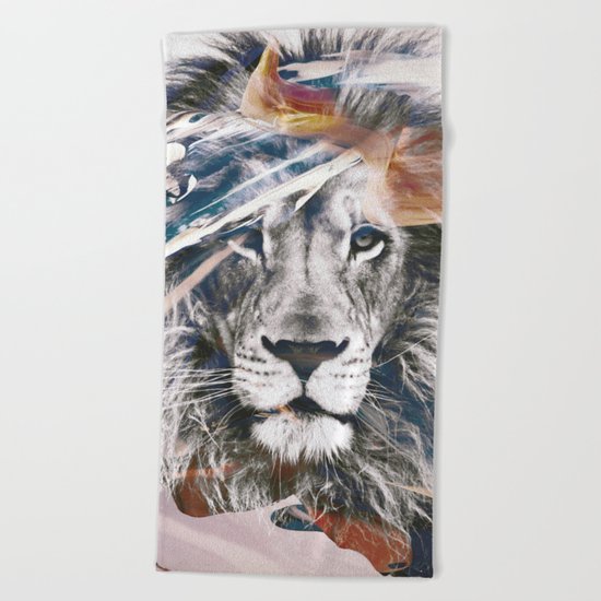 LION 6 Beach Towel