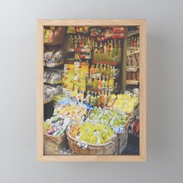 Limoncello market | Sorrento Peninsula, Italy Framed Mini Art Print