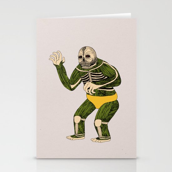 The Original Glowing Skull Stationery Cards