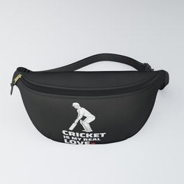 I love cricket Stylish cricket silhouette design for all cricket lovers. Fanny Pack